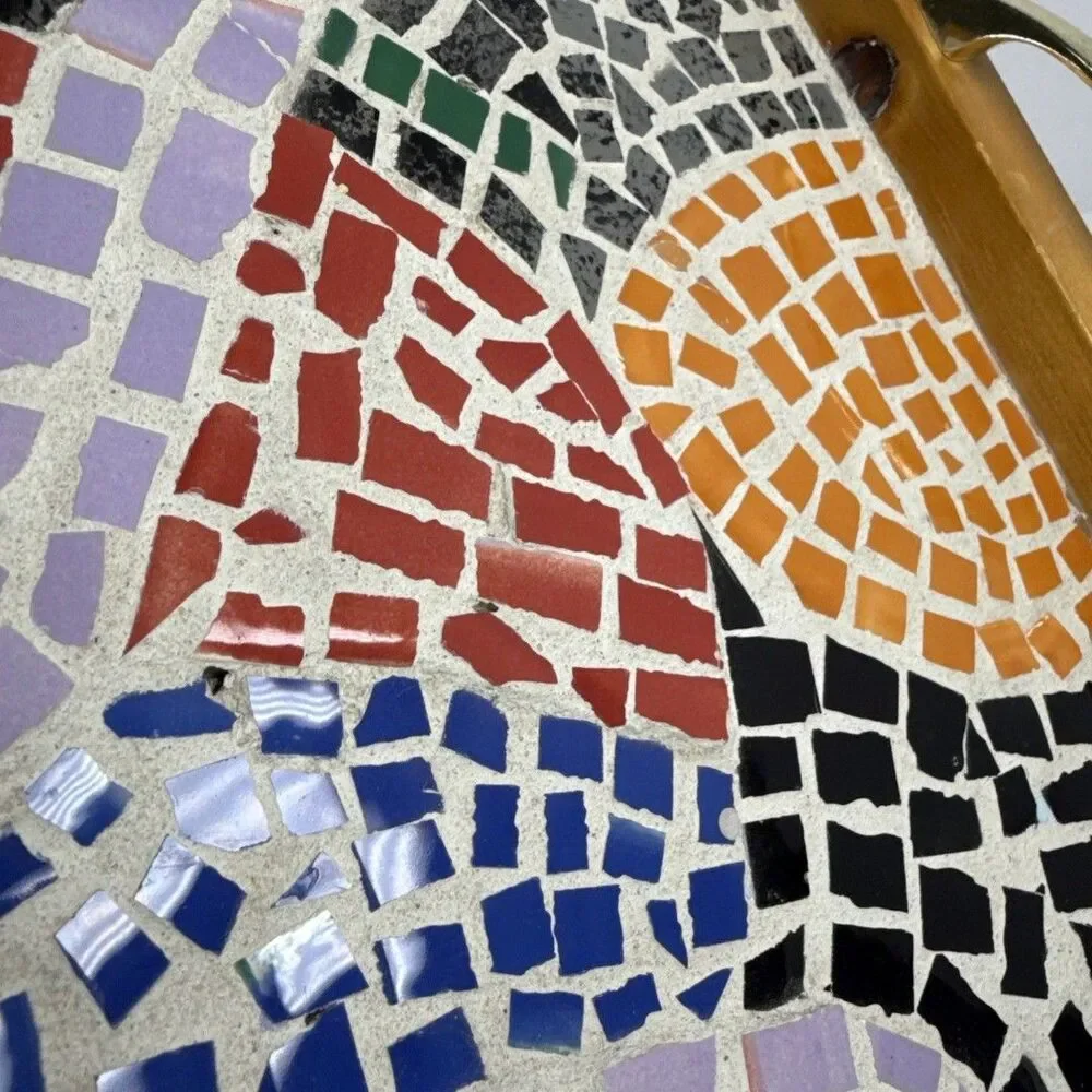 Mosaic Wood Serving Tray - 10.25in x 14.5in